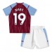 Aston Villa Moussa Diaby #19 Babykleding Thuisshirt Kinderen 2023-24 Korte Mouwen (+ korte broeken)